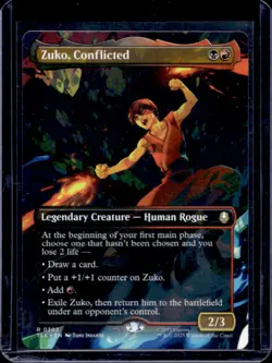 2025 Magic MTG Avatar The Last Airbender Zuko, Conflicted Borderless #0302 - Image 1