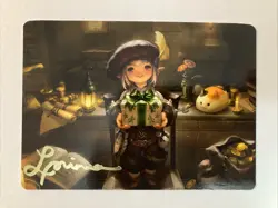 MTG Final Fantasy Art Series Tataru Taru Gold Signature Stamped 25/53 - Image 1