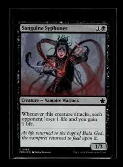 SANGUINE SYPHONER Foundations FOIL #68 FDN(NM+)(MTG) - Image 1