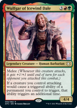 MTG Wulfgar of Icewind Dale, NM-Mint, English Commander: AFR - Image 1