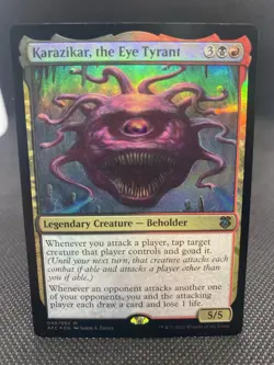 Karazikar, the Eye Tyrant Commander: Adventures in the Forgotten Realms Foil NM - Image 1