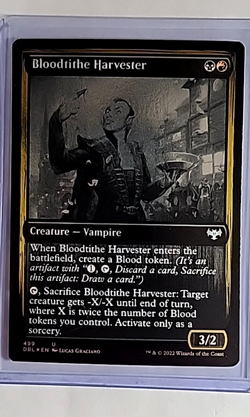 MTG Magic The Gathering Innistrad Double Feature Foil #499 Bloodtithe Harvester - Image 1