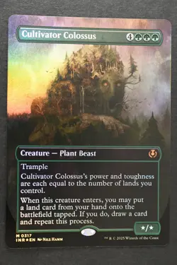 Magic The Gathering: Cultivator Colossus - INR Borderless FOIL - NM Unplayed MTG - Image 1