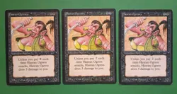 Magic the Gathering MTG Arabian Nights HASRAN OGRESS X 3 (2 LP/EX & 1 MP) 1993! - Image 1