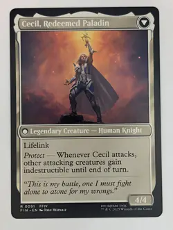(Normal) Cecil, Dark Knight (91) FINAL FANTASY Mtg NM - Image 2