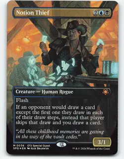 Notion Thief (Borderless) #36 foil Magic the Gathering Card - Image 1