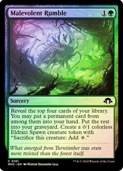 Malevolent Rumble Foil Modern Horizons 3 NM MTG - Image 1