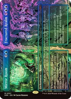 Mirror Room (Borderless Foil) - Duskmourn DSK - Rare - MTG Magic Pack fresh - Image 1