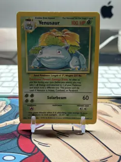 Venusaur 15/102 Holo Rare Base Set Unlimited Pokemon TCG (LP) - Image 1