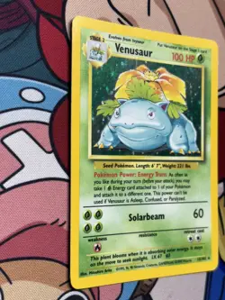 Venusaur 15/102 Holo Rare Base Set Unlimited Pokemon TCG (LP) - Image 3