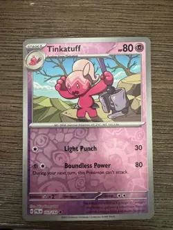 Tinkatuff Reverse Holo - 103/193 - Paldea Evolved Pokemon 2023 - Image 1