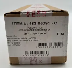 Pokemon TCG SWSH12 Silver Tempest Booster Box Case SEALED - Image 1