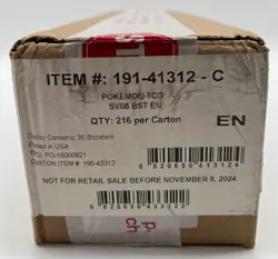 Pokemon TCG SV08 Surging Sparks Booster Box Case SEALED - Image 1