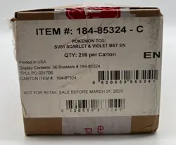 Pokemon TCG SV01 Scarlet & Violet Booster Box Case SEALED - Image 1