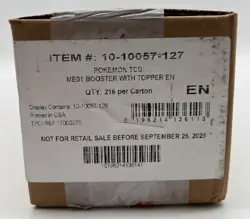 Pokemon TCG ME01 Mega Evolution Booster Box Case SEALED - Image 1