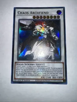 Yugioh Chaos Archfiend Ultra Rare PHHY-EN039 1st Edition NM - Image 3