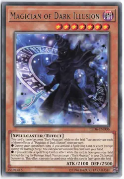 Yugioh - Magician of Dark Illusion LED6-EN006 Unlimited - Legendary Duelists: Ma - Image 1