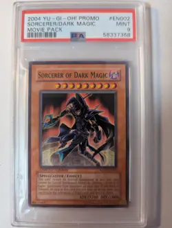 GRADED PSA 9 Sorcerer of Dark Magic MOV-EN002 Yu-Gi-Oh! LIMITED - Image 1