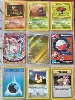 Vintage Pokemon Card Collection - No Binder Lot 5 Pages - Holo - Modern LP/NM - Image 1