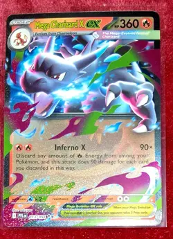 Mega Charizard X ex 013/094 Phantasmal Flames PFL Pokemon Card - Image 2