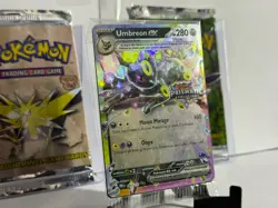 Pokemon TCG Prismatic Evolutions Umbreon EX Card 060/131 Stamped Promo, Sealed - Image 3
