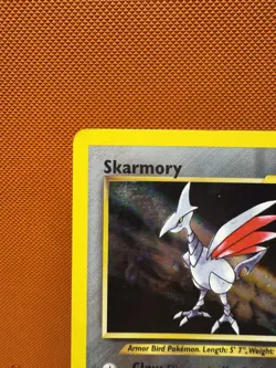 💥 Skarmory Pokemon TCG Neo Genesis Set Holo Foil Rare 13/111 Vintage Card 957 - Image 2