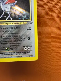 💥 Skarmory Pokemon TCG Neo Genesis Set Holo Foil Rare 13/111 Vintage Card 957 - Image 5