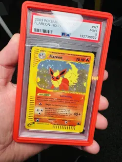 2003 Flareon Skyridge Holo Rare #H7 E Series E Reader Pokemon Card Swirl Psa 9 - Image 4