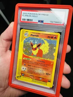 2003 Flareon Skyridge Holo Rare #H7 E Series E Reader Pokemon Card Swirl Psa 9 - Image 5