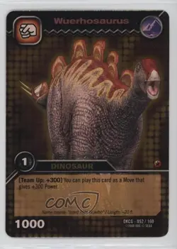 2008 Dinosaur King Trading Card Game Series 1: Foil Wuerhosaurus #DKCG-052 - Image 1