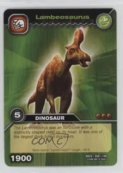 2008 Dinosaur King Trading Card Game Series 1: Lambeosaurus #DKCG-056 - Image 1