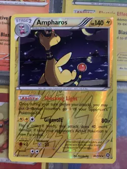Pokemon Card TCG Ampharos 40/114 Rare Reverse Holo - XY - Steam Siege Near Mint - Image 1