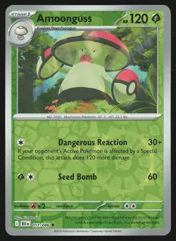 SV: Black Bolt Amoonguss #011/086 Reverse Holo Pokemon Card - Image 1