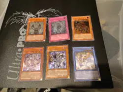 Yugioh Lot Of 6 Ultimate Rare Cards Konami Read Description - Image 1
