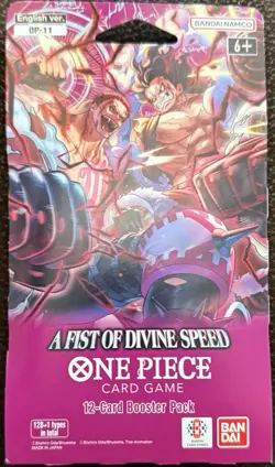 A Fist Of Divine Speed Booster Pack One Piece Card Game OP-11 Sleeved blister x1 - Image 1