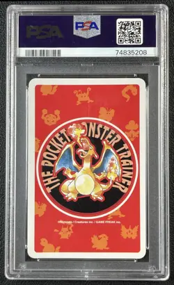 CHARMANDER PSA 10 1996 POKEMON RED PLAYING CARDS #004 ACE OF CLUBS GEM 5208 - Image 2
