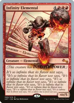 Infinity Elemental Unstable NM Red Mythic Rare MAGIC GATHERING CARD ABUGames - Image 1