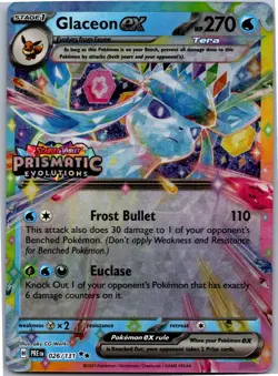 Glaceon ex - (Prismatic Evolutions Stamp) - Miscellaneous Cards & Products 026/1 - Image 1