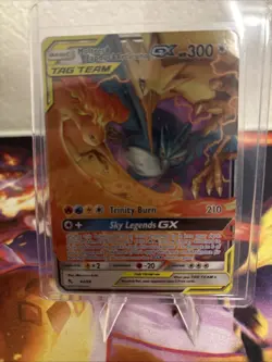 Pokemon Moltres Zapdos Articuno GX TCG Holo Card 44/68 Tag Team - Image 1