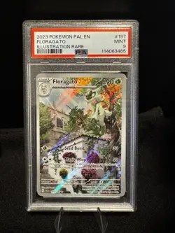 2023 POKEMON CARD S&V PALDEA EVOLVED #197/193 FLORAGATO ILLUSTRATION RARE PSA 9 - Image 1