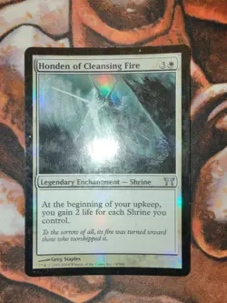 FOIL Honden of Cleansing Fire Champions of Kamigawa MTG Magic the Gathering - Image 1