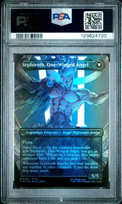 4720 Sephiroth Fabled One-Winged Angel 2025 MTG Final Fantasy #0382 Foil PSA 10 - Image 2