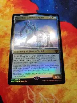 Shorikai, Genesis Engine - Commander: Kamigawa: Neon Dynasty (NEC) - Foil - NM - Image 1