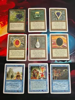 MTG Sticker CEDH Power 9 Beta Black Lotus Time Walk Moxes Ancestral Recall - Image 1