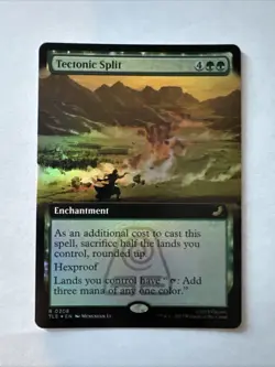 Avatar The Last Airbender Tectonic Split (Extended Art Foil) Mtg ATLA - Image 1