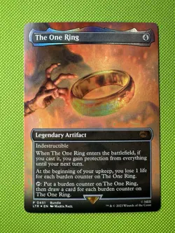 The One Ring - Mythic Rare Borderless Foil - Magic the Lord of the Rings #451 - Image 1