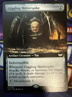 Giggling Skitterspike (Extended Art) R Commander: Duskmourn: House of Horror 66 - Image 1