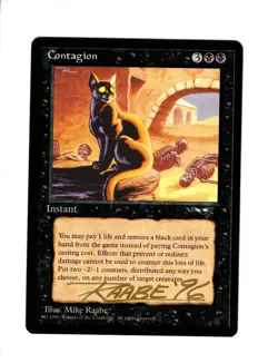 Contagion Alliances signed by Mike Raabe MTG Magic the Gathering d - Image 1