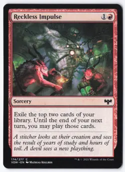 Reckless Impulse C Innistrad: Crimson Vow 174 NM - Image 1