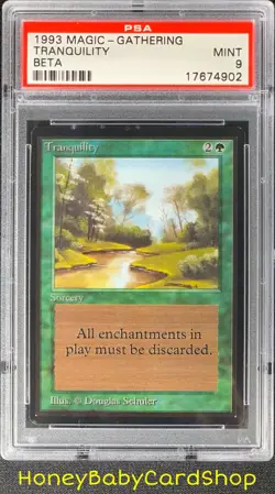 MTG Limited Edition Beta 1993 Tranquility PSA 9 Mint Old School 93/94 - Image 1